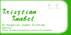 krisztian knabel business card